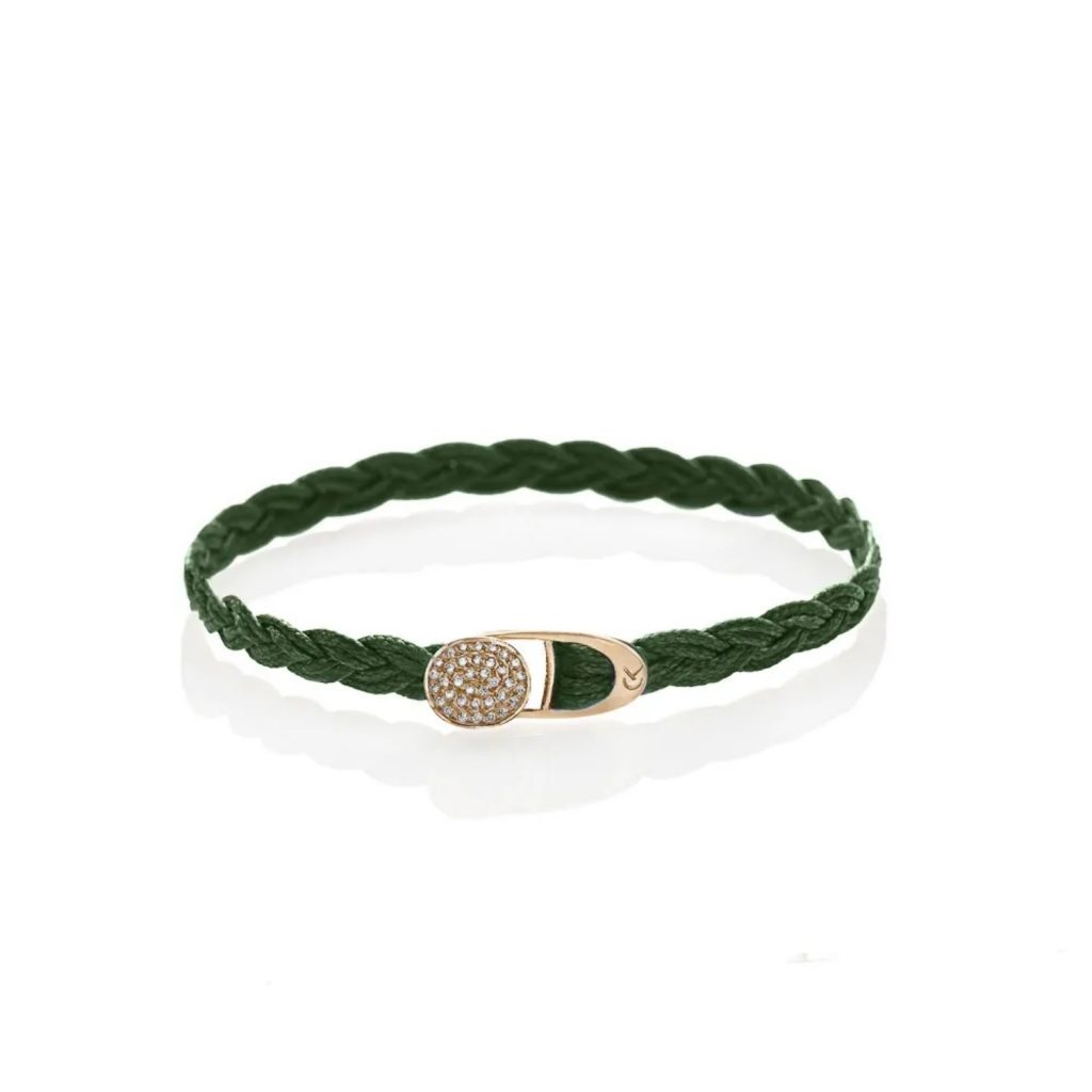 Gold 14K "COR" Bracelet With White Diamonds 0