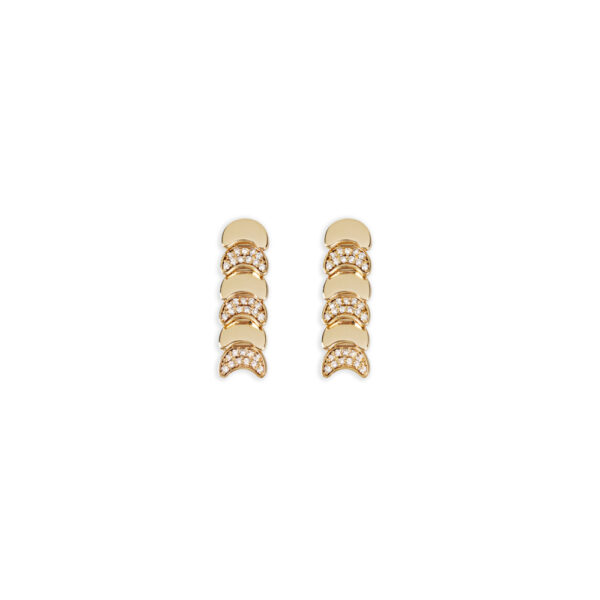 Gold 18K "JACQUELINE" White Diamond Earrings 0,3CTS