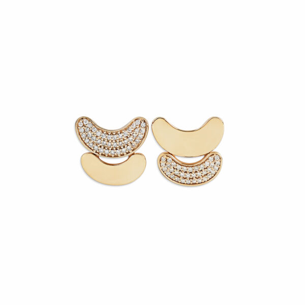 Gold 18K "MIREILLE" White Diamond Earrings 0,34CTS