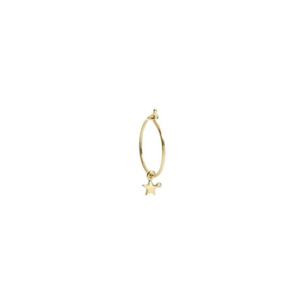 Gold 14K "FILI" Earring With White Diamond 0,04CTS