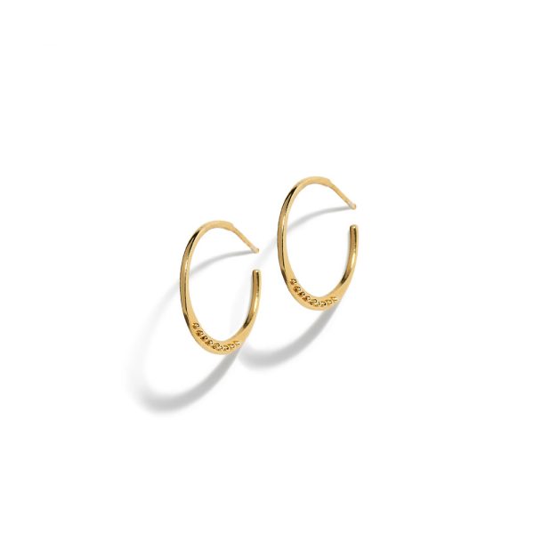 SILVER 925 "ALMA" GOLD PLATED EARRINGS