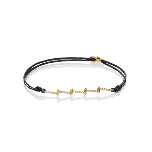 SILVER 925 “SIREN” GOLD PLATED BRACELET WITH ZIRCON
