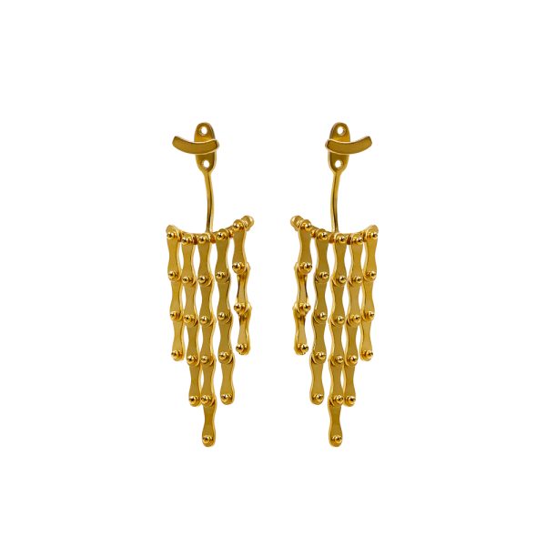 SILVER 925 "INFINITUM" GOLD PLATED EARRINGS