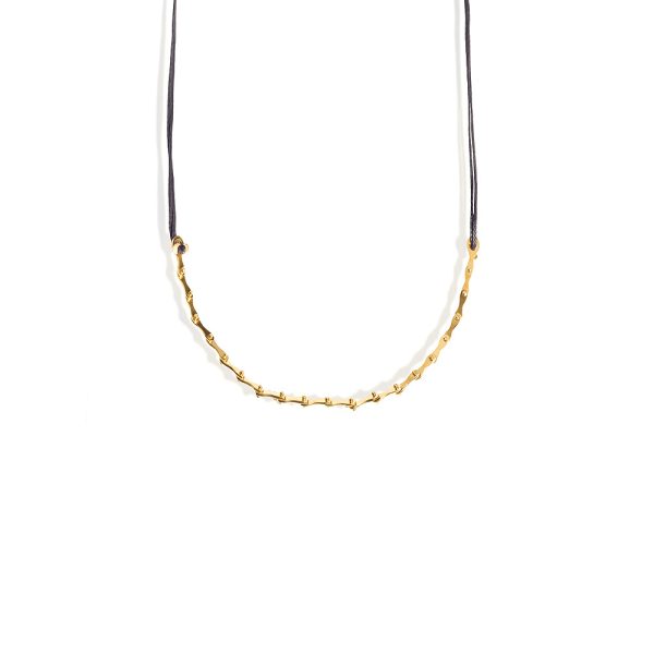 SILVER 925 "MARIS" GOLD PLATED NECKLACE