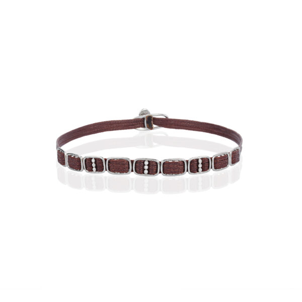 Silver 925 "NELSON" White Plated Bracelet With Zircon