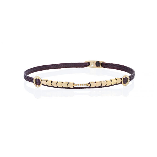 Gold 14K "KIARA" Bracelet With White Diamonds 0,07CTS