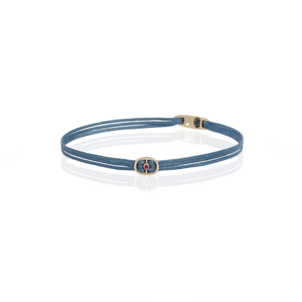 Gold 14K “ERATO” Bracelet With Ruby 0,07CTS