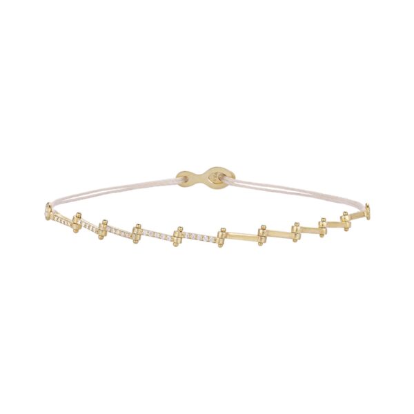 Silver 925 “MARION” Gold Plated Bracelet With Zircon