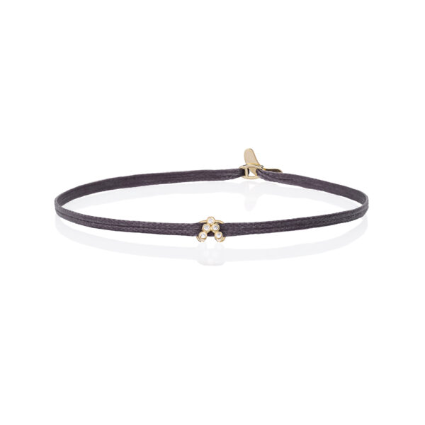 Gold 14K Mount “V” With White Diamonds 0,06CTS
