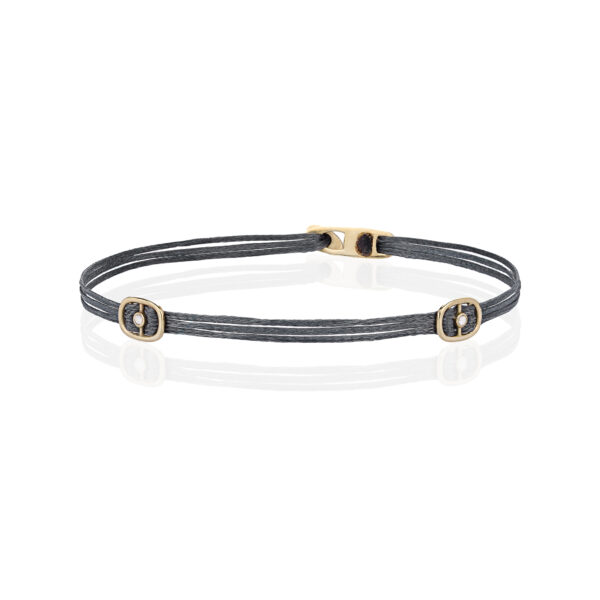 Gold 14K “JANICE” Bracelet With White Diamonds 0,02CTS