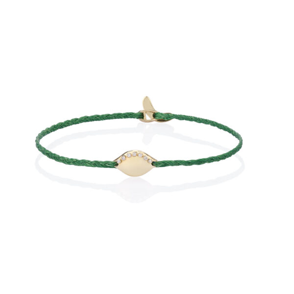 Gold 14K "ODETTE" Bracelet With White Diamonds 0,02CTS