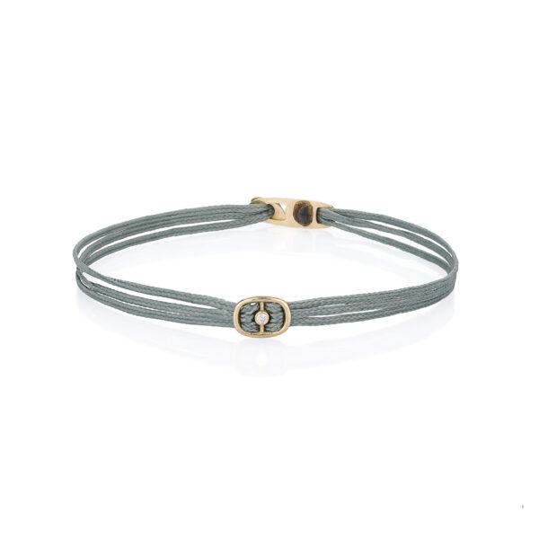 Gold 14K “ERATO” Bracelet With White Diamond 0,07CTS
