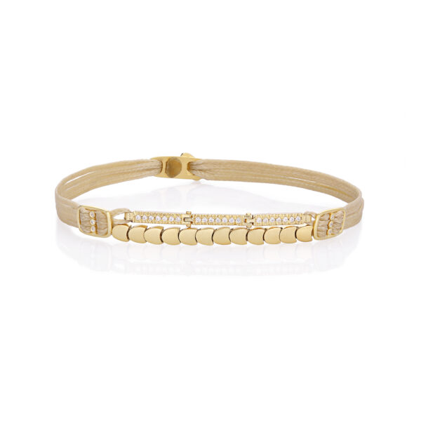 Silver 925 "VALENE" Gold Plated Bracelet With Zircon