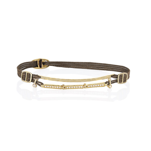 Silver 925 “SELENA” Gold Plated Bracelet With Zircon