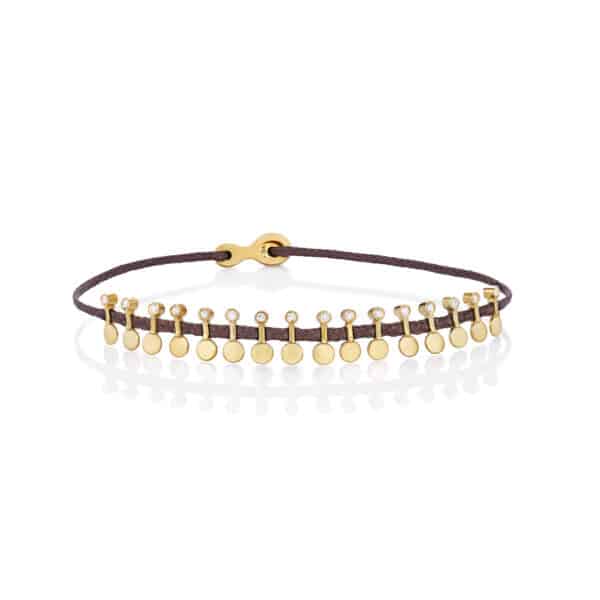 Silver 925 “ETERNUS” Gold Plated Bracelet With Zircon