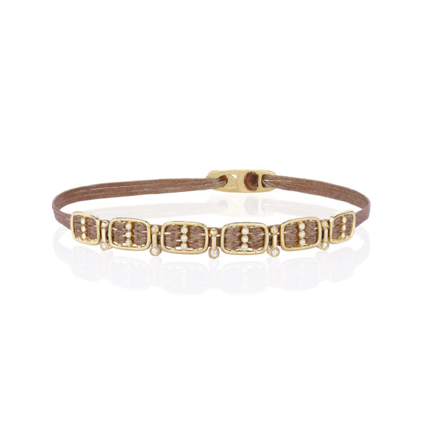 Silver 925 “LETICIA” Gold Plated Bracelet With Zircon