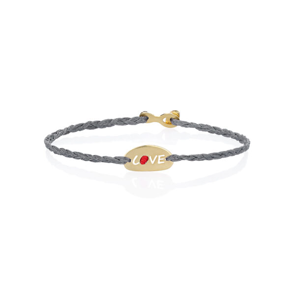 Silver 925 “LOVE” Gold Plated Bracelet