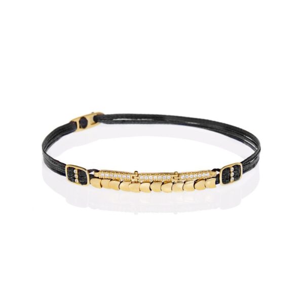 Gold 14K “MONTANA” Bracelet With White Diamonds 0,154CTS