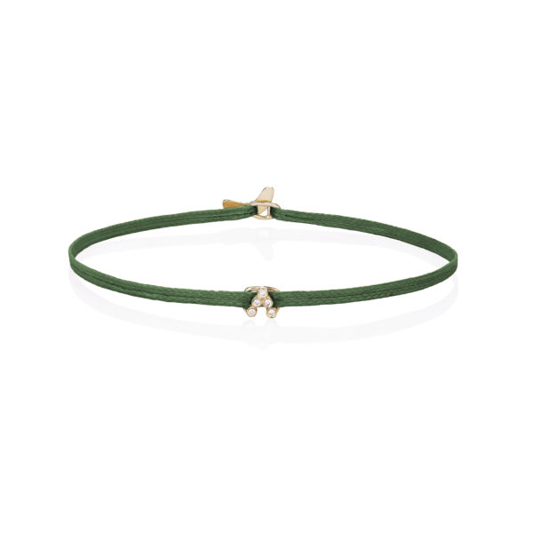 Gold 14K Mount “V” With White Diamonds 0,06CTS