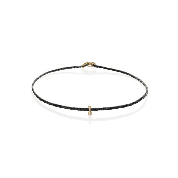 Gold 14K "HERAIS" Bracelet With White Diamond 0,004CTS