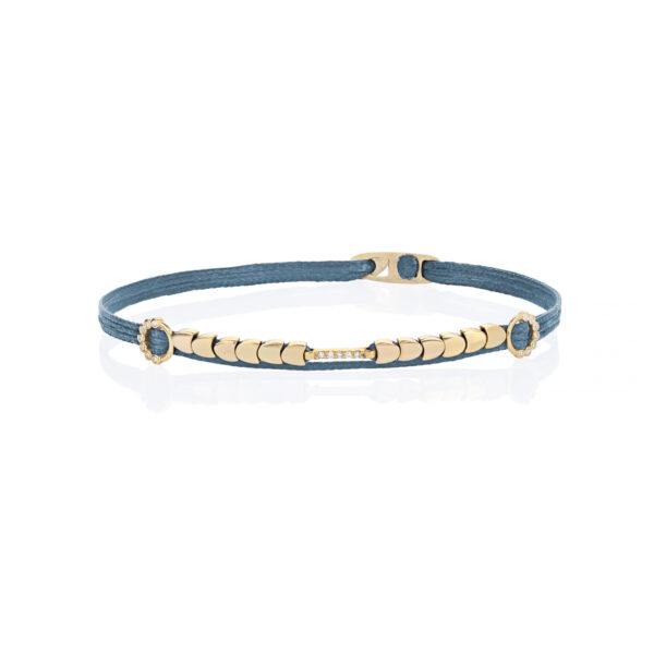 Gold 14K "KIARA" Bracelet With White Diamonds 0,07CTS