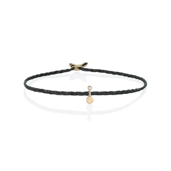 Gold 14K "BEAUTY" Bracelet With White Diamonds 0,004CTS