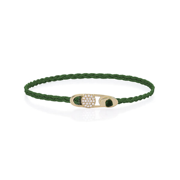 Gold 14K “IDAEA” Bracelet With 19 White Diamonds 0,11CTS