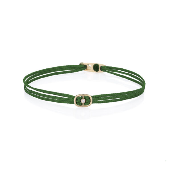 Gold 14K “ERATO” Bracelet With White Diamond 0,07CTS