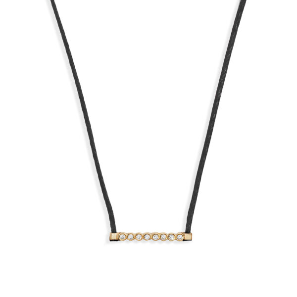 Gold 14K "ELISSA" Necklace With White Diamonds 0,03CTS