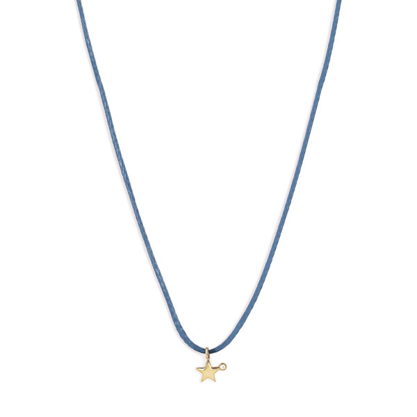 Gold 14K "ASTRO" Necklace With White Diamond 0,004CTS