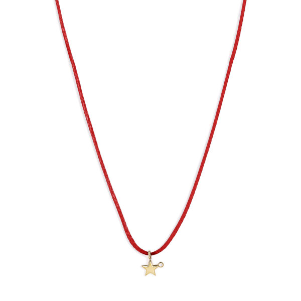 Gold 14K "ASTRO" Necklace With White Diamond 0,004CTS