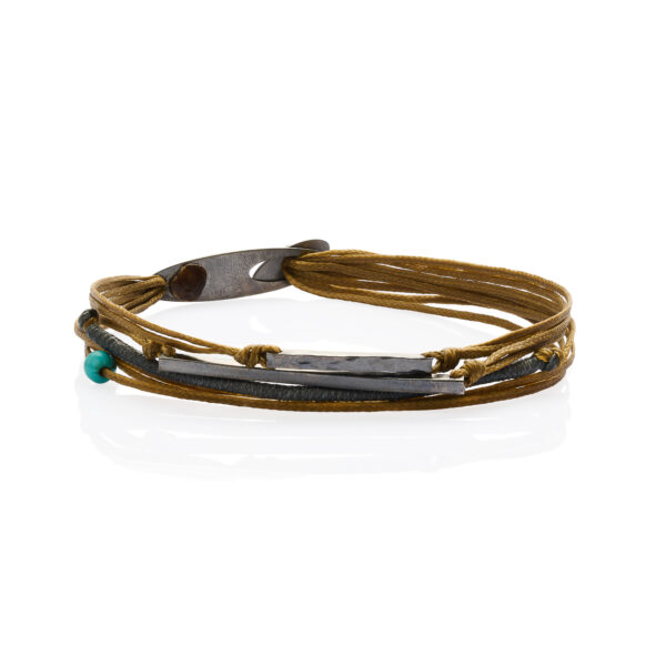 Silver 925 "BELLATRIX" Black Plated Bracelet