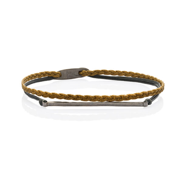 Silver 925 "REGINA" Black Plated Bracelet