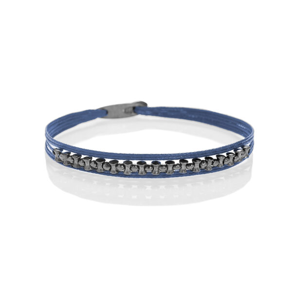 Silver 925 "EQUINOX" Black Plated Bracelet