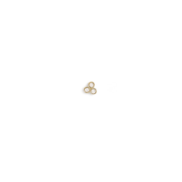 Gold 14K “EVELYN” Earring With White Diamonds 0,03CTS
