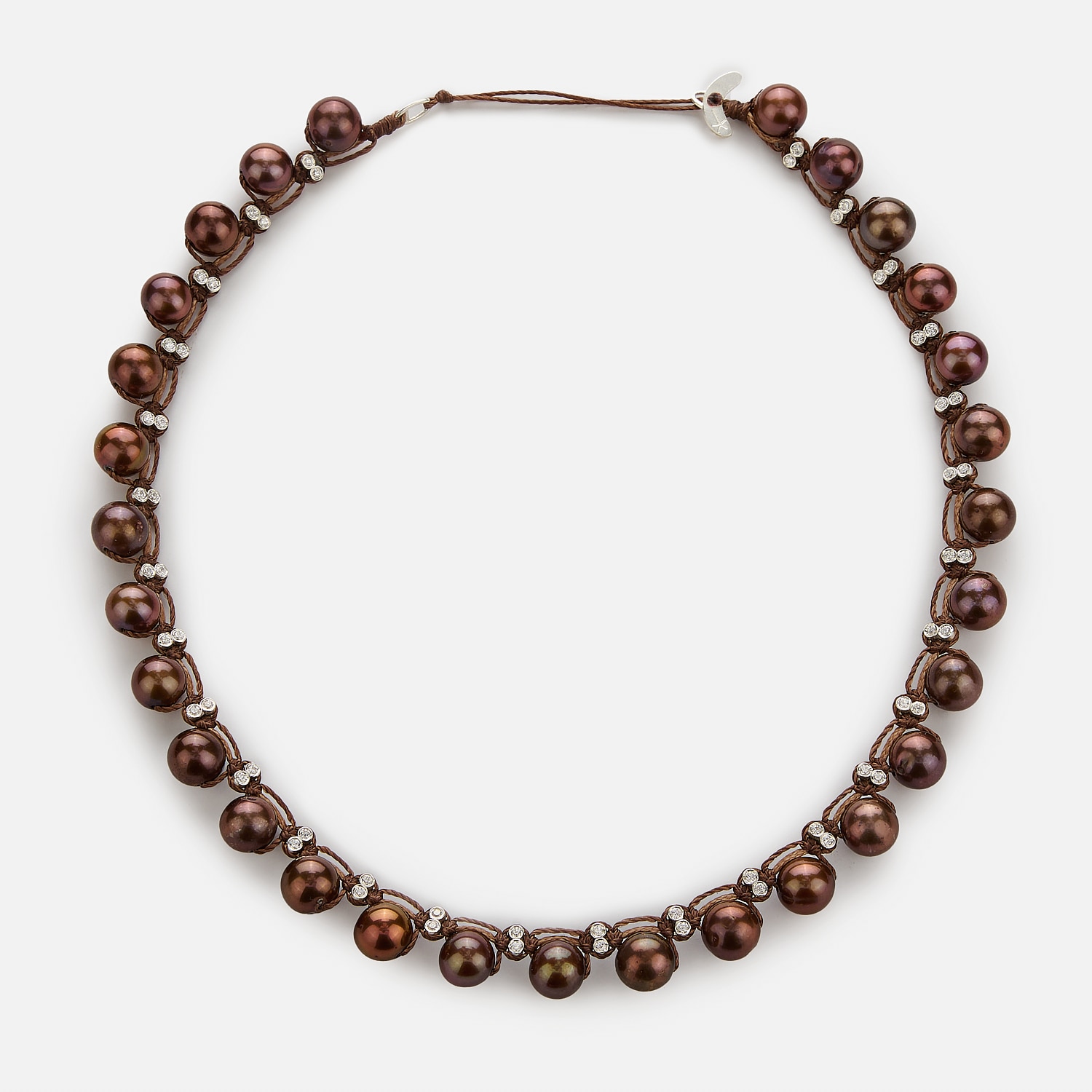 Christiana Kafa | Embroidered desire necklace | with 7-7.5mm